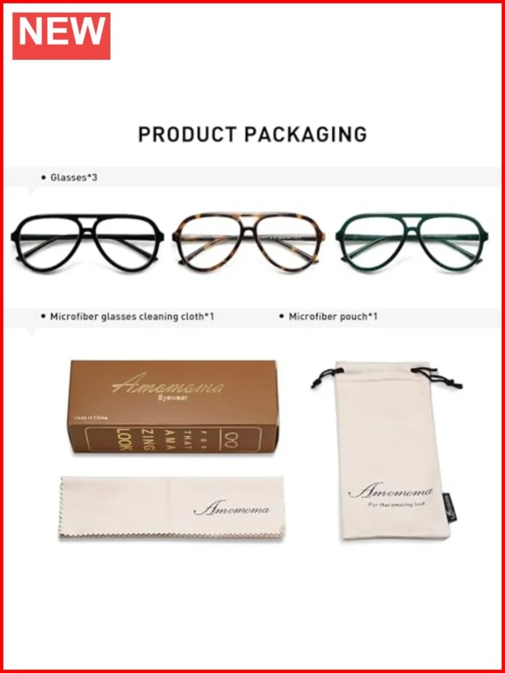 3 Pack Oversized Aviator Reading Glasses, Blue Light Blocking with Spring Hinges